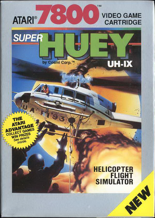 Super Huey UH-IX (Europe) 7800 Game Cover
